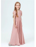 Dusty Rose Lace Chiffon Fashion Junior Bridesmaid Dress Dusty Rose Lace Chiffon Fashion Junior Bridesmaid Dress